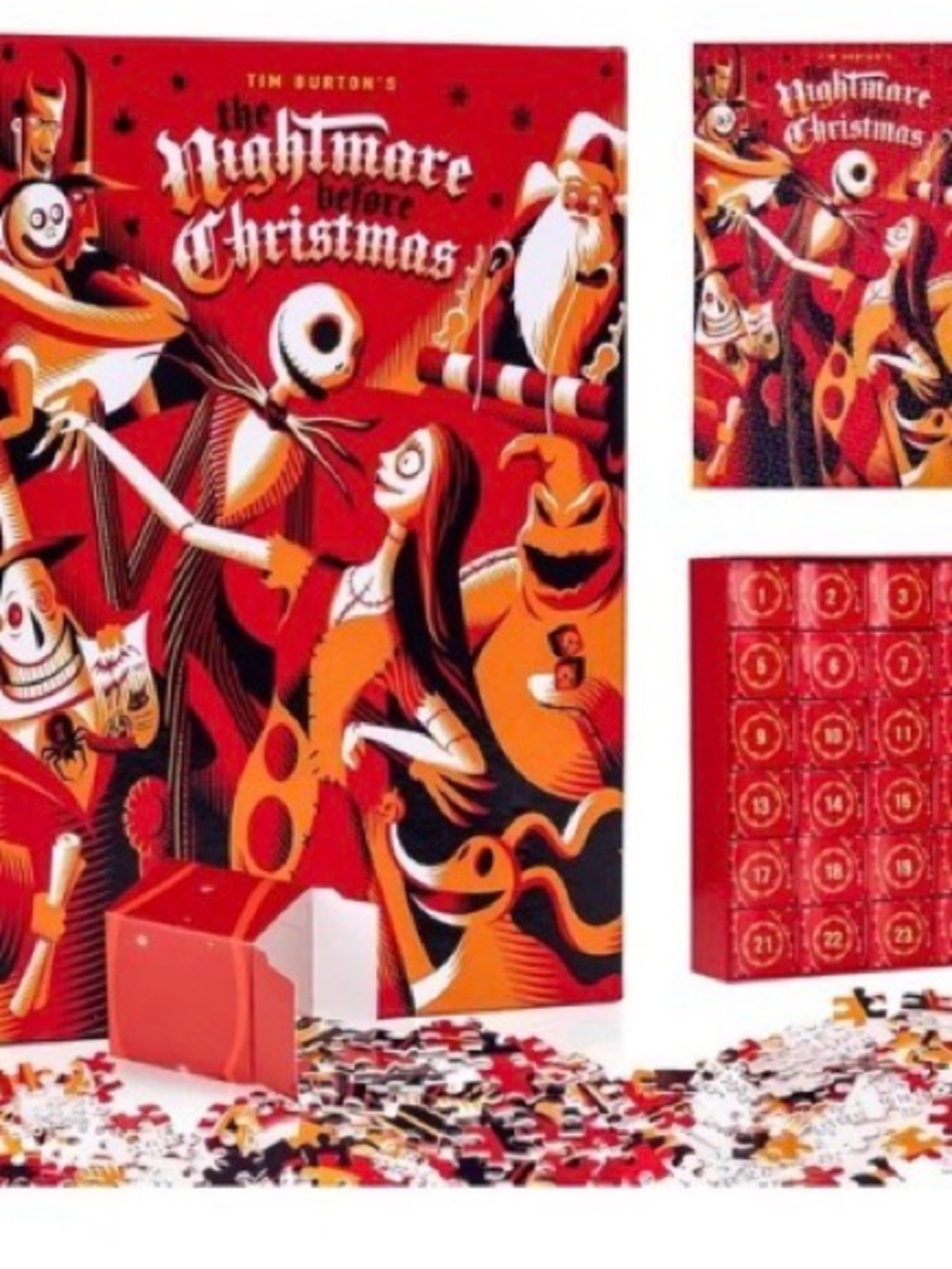 Nightmare before Christmas Puzzle Advent Calendar,Gnome Christmas/Halloween